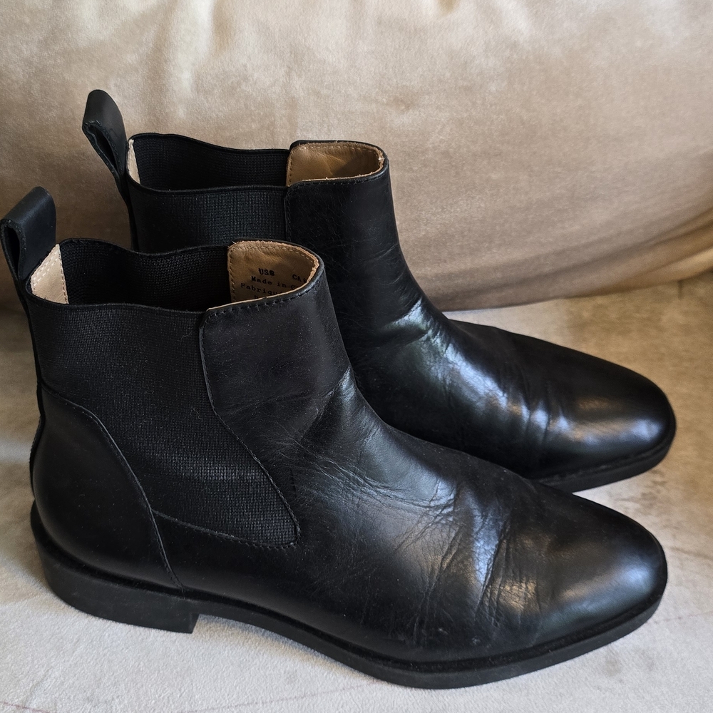 & Other Stories Black Leather Chelsea Boot